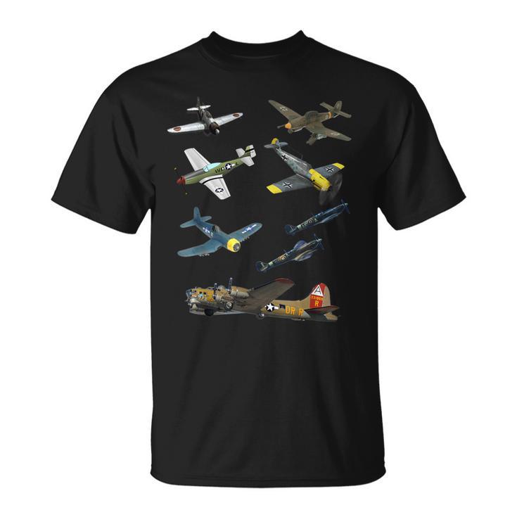 第二次世界大戦 戦闘機 P51 マスタング スピットファイア メッサーシュミット B-17 Tシャツ