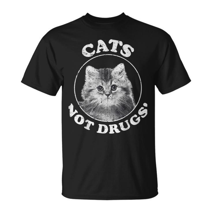 薬物ではなく猫 Tシャツ
