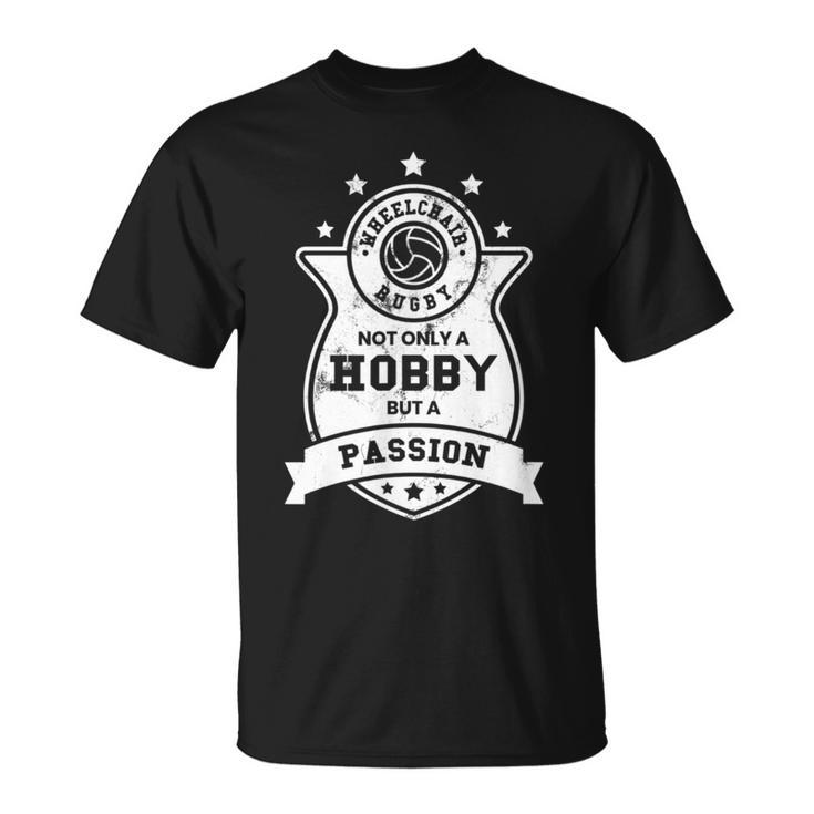 車椅子ラグビーtシャツ 情熱障害 スポーツギフト Tシャツ