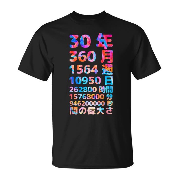 面白い30歳の誕生日の古いメーター 面白い30歳のギフト 女性 男性 面白い電卓 30歳の誕生日のギフト Tシャツ