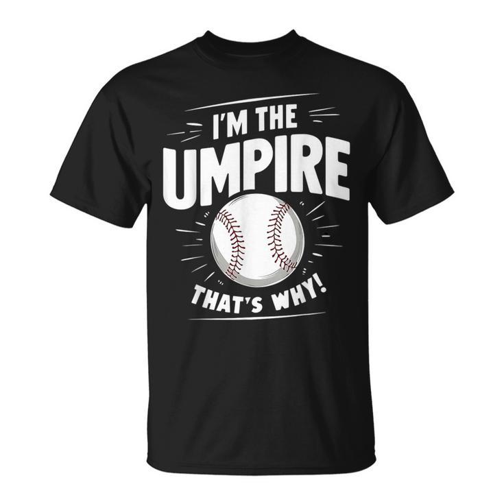 面白い野球審判シャツ メンズ I Am The Umpire Tシャツ