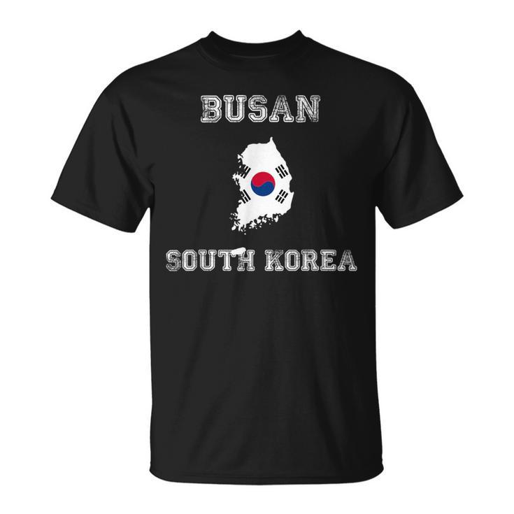 韓国 アンティーク調 旗 釜山 プライド Tシャツ
