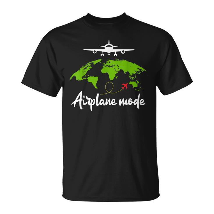 飛行機モード 休暇ギフト メンズ レディース パイロット航空 Tシャツ
