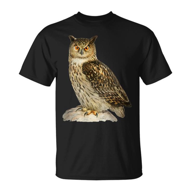 鳥 面白いtシャツ フクロウ ミミズク バードウォッチング 服 メンズ おもしろ グッズ 面白い おしゃれ Tシャツ