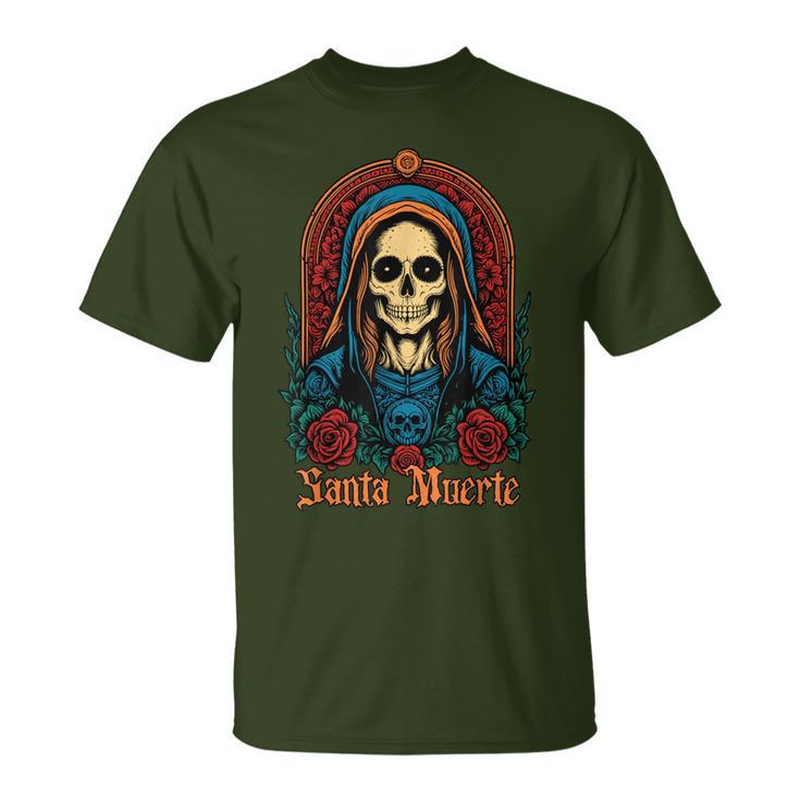 Santa Muerte Latina Gangster Gangsta Cholo Chola Camiseta unisex