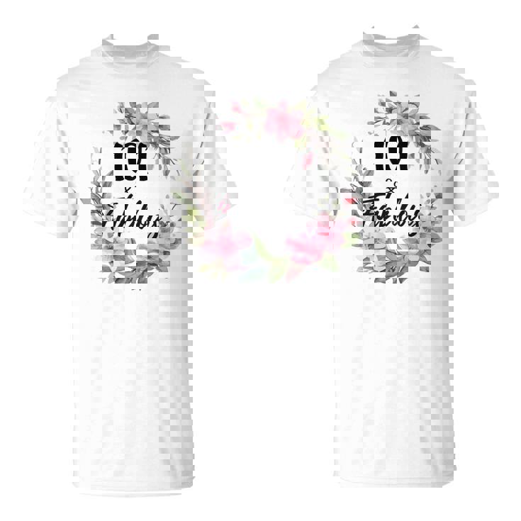 101歳＆ファビュラスフラワーパーティー 101歳の誕生日おめでとう 長袖tシャツ Tシャツ