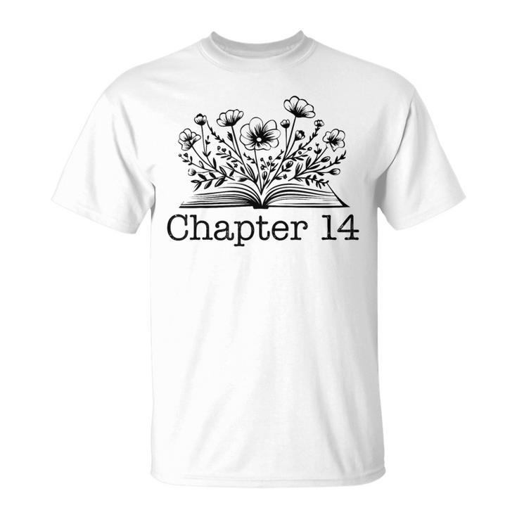 14th Birthday Chapter 14 Reading Book Lover Bookworm Girls T-Shirt