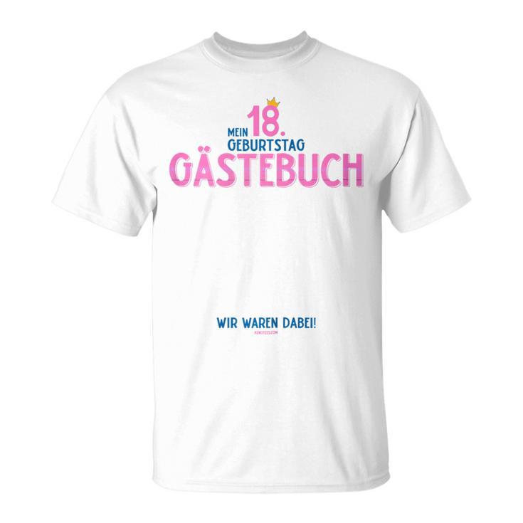 18th Birthday Girl & Guest Book Party T-Shirt T-Shirt