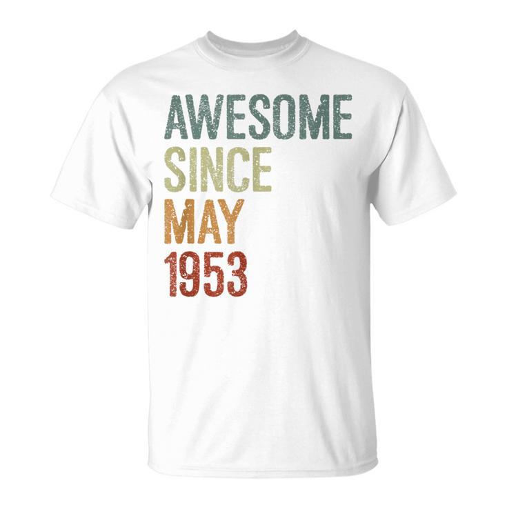 1953年5月以来素晴らしい誕生日。面白いレトロ。 Tシャツ