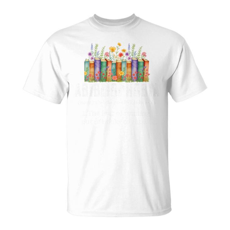 Abibliophobia Definition Book Reader Book Nerd Book Reading Premium Tri-Blend T-Shirt