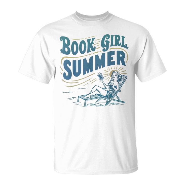 Beach Book Lover Summer Bookish Book Girl Summer T-Shirt