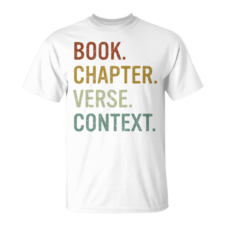 Book Chapter Verse Christian Bible Reformed Theology T-Shirt