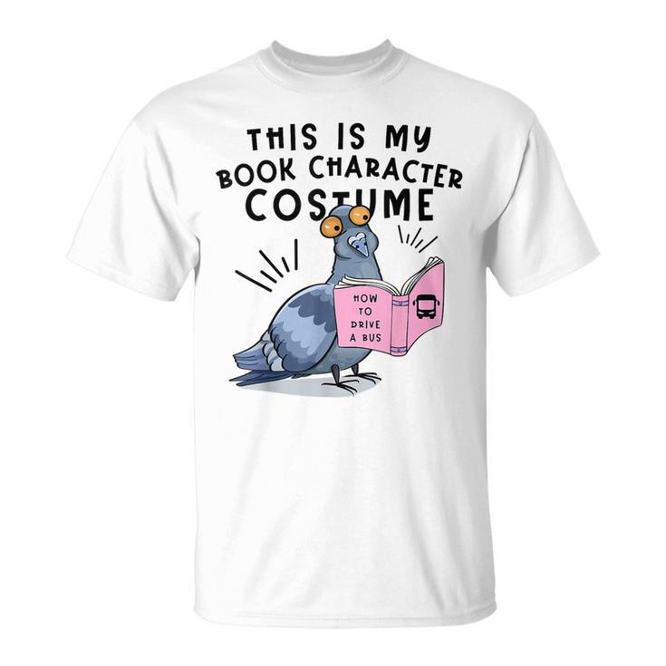 This Is My Book Character Costume Pigeon Kids Reading T-Shirt