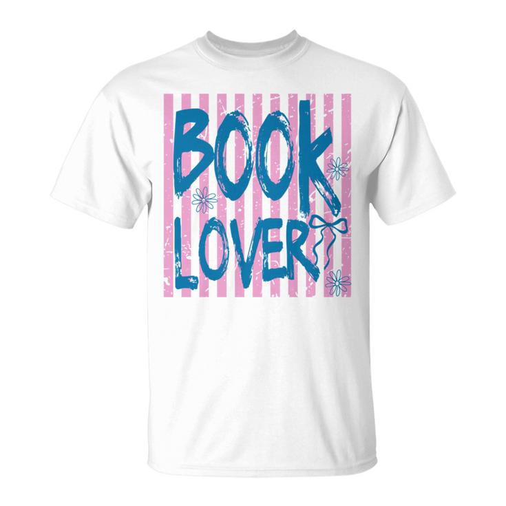 Book Lover Reading Enthusiast Bold Stripes Comfort Colors Crop Top T-Shirt