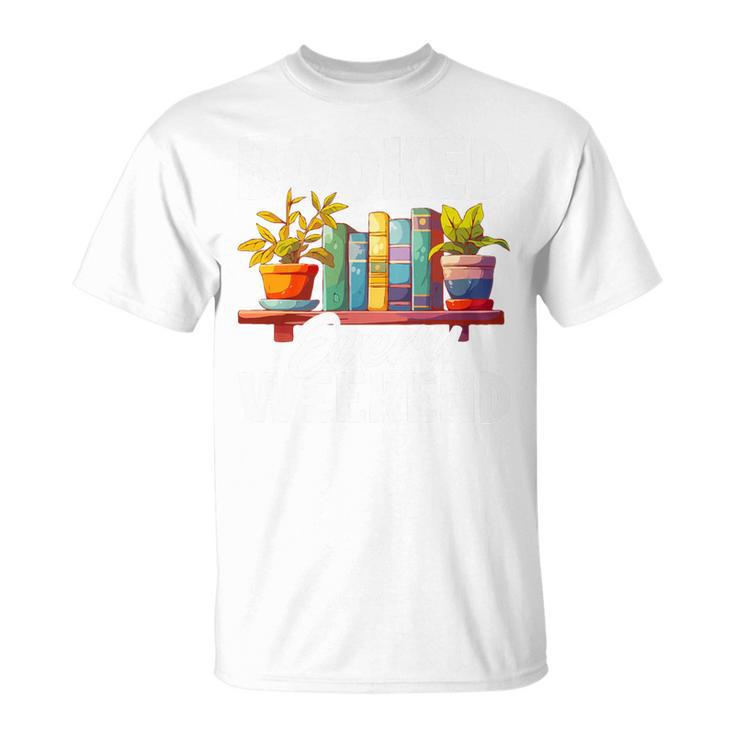Booked Every Weekend Pun Book Lover Book Nerd Reading Premium Tri-Blend T-Shirt