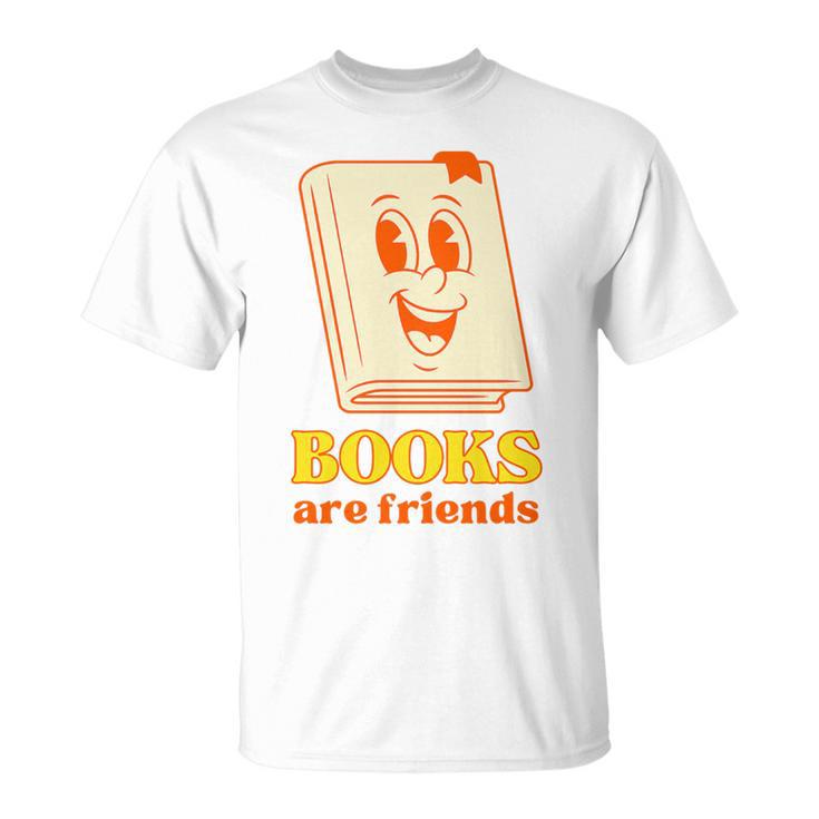 Books Are Friends Bookish Bookstore Library Premium Tri-Blend T-Shirt