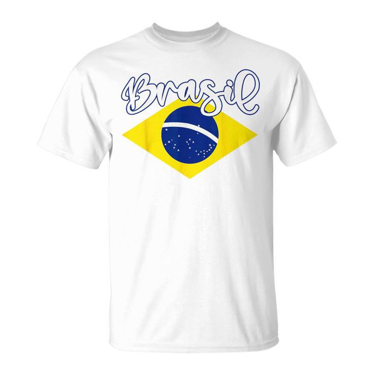 Brazilian Flag Colors National Brazil Brasil Tシャツ
