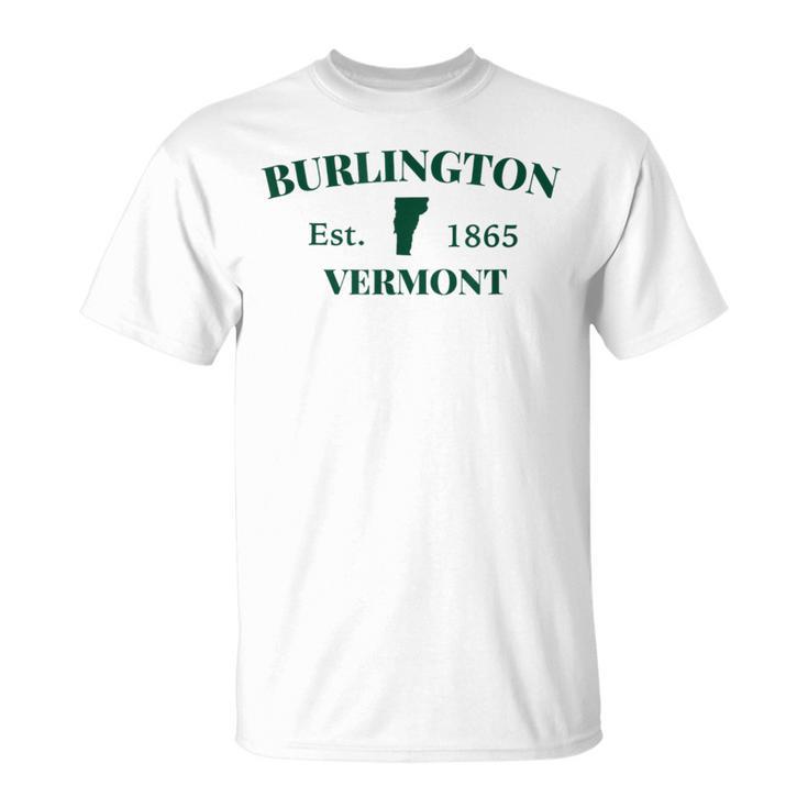 Burlingtonermontt シティステートカレッジ 観光のお土産 Tシャツ