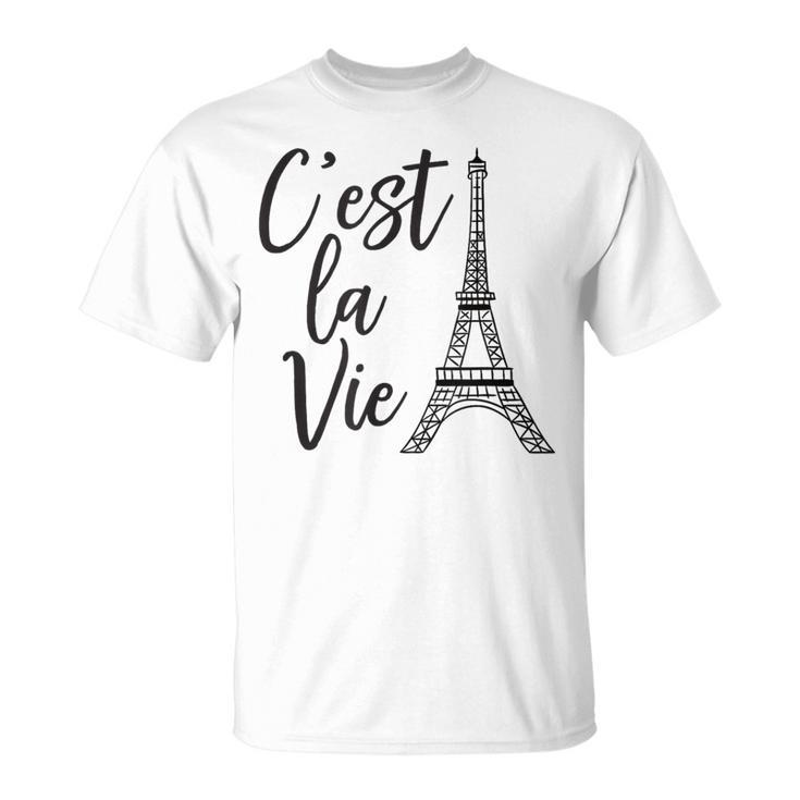 C'est Laie シャツ フレンチギフト パリ フランス エッフェル柄 Tシャツ