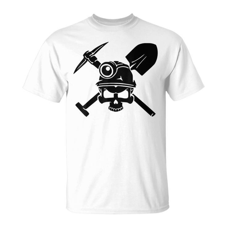 Calavera Minero De Carb Camiseta unisex