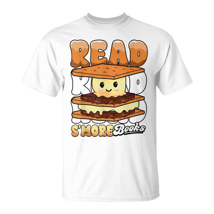 Camping Reading Fun Book Lover Camper Librarian T-Shirt