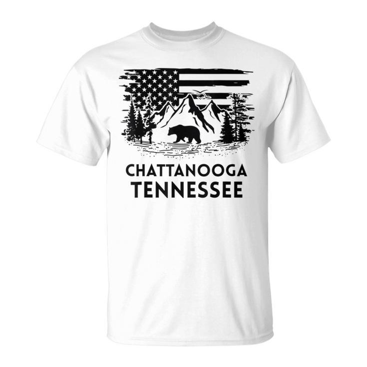 Chattanooga テネシーベア アメリカ国旗 南部 Tシャツ