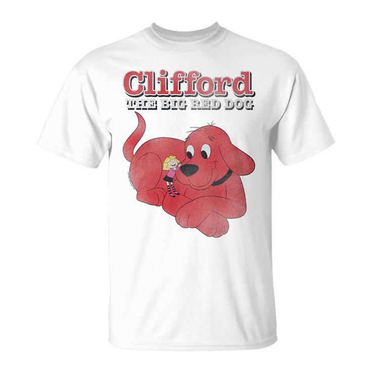 Clifford The Big Red Dog Clifford And Emily Book Cover Premium Tri-Blend T-Shirt Clifford The Big Red Dog Clifford And Emily Book Cover Premium Tri-Blend T-Shirt