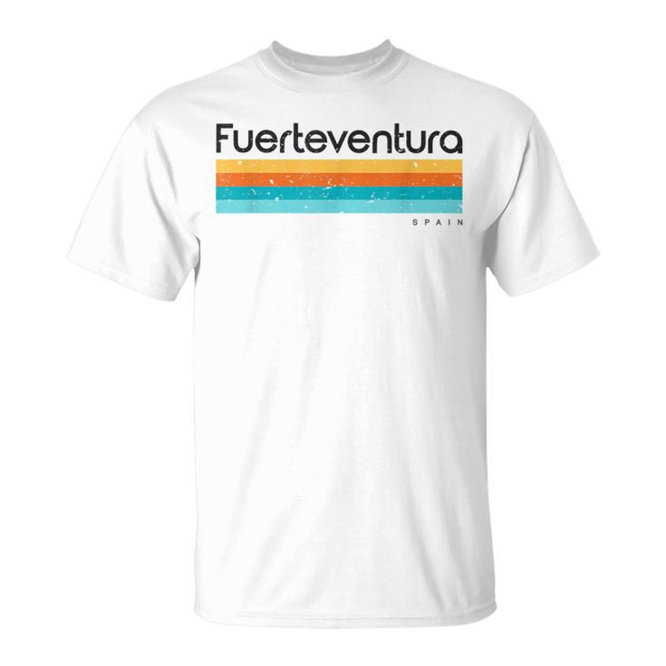 Rétrointage Des Îles Canaries Fuerteventura T-Shirt