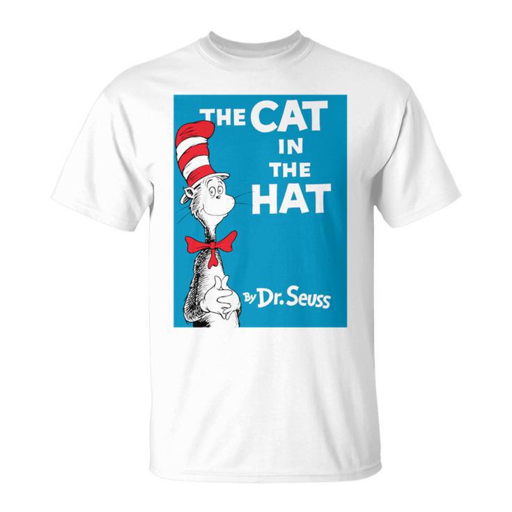 Dr Seuss The Cat In The Hat Book Cover T-Shirt