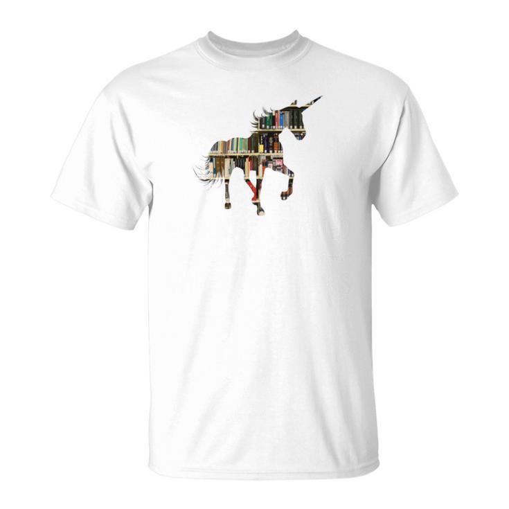 Easily Distracted By Unicorns And Books T-Shirt
