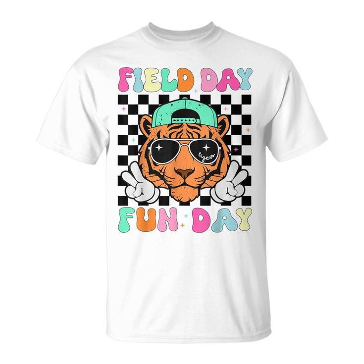 Field Day Fun Day Tigers School Teacher Kids Mom T-Shirt
