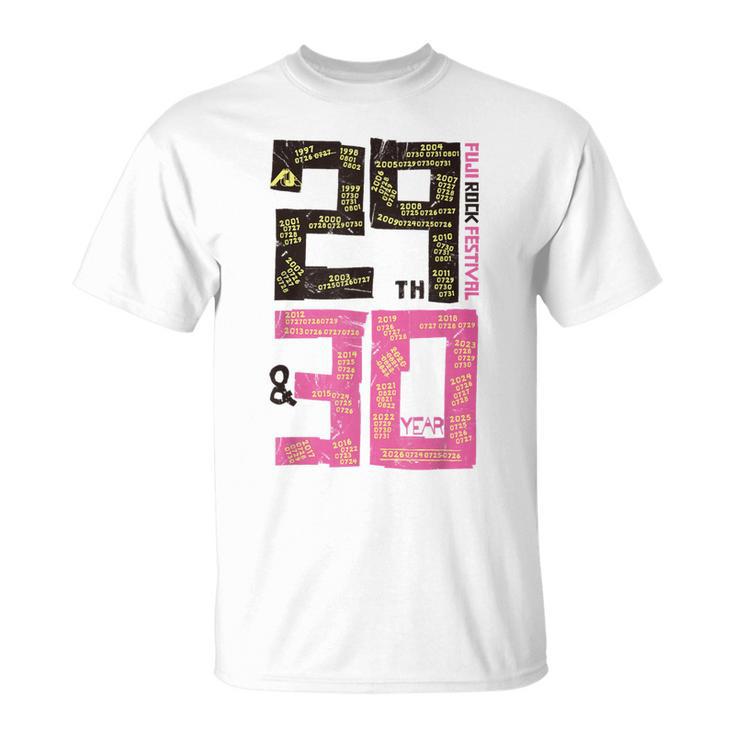 Fuji Rock 2026 29Th & 30Year Amazon Limited Yellow Tシャツ