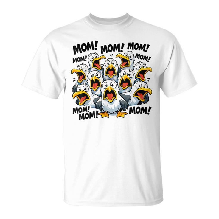 Seagull Mom Mother's Day Bird Animal Mother Bird T-Shirt
