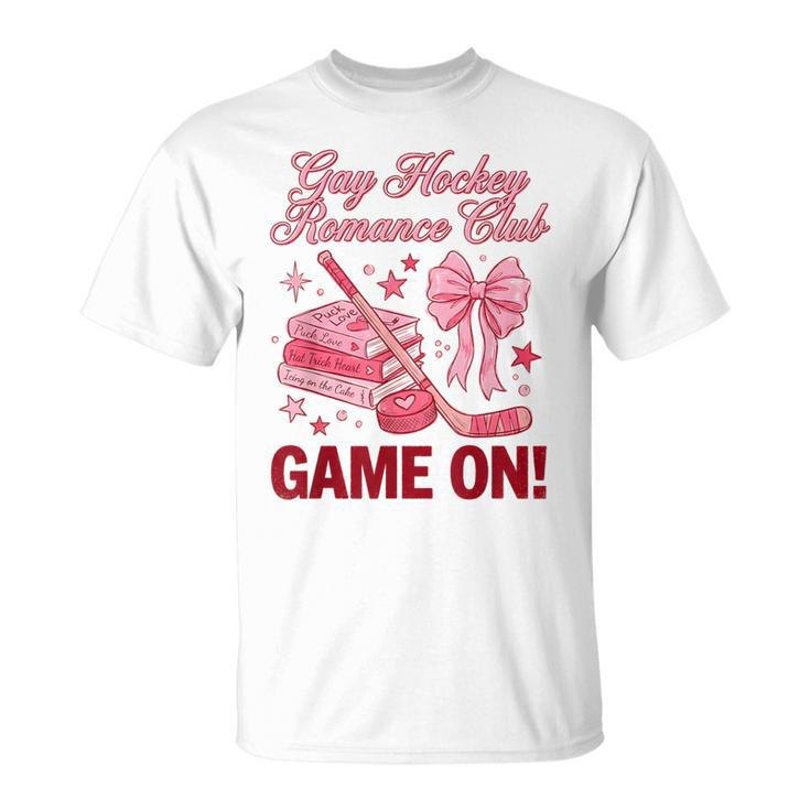 Gay Hockey Romance Club Bookish Smutty Spicy Book Lover T-Shirt