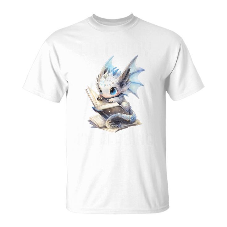 Go Away I'm Reading a Book Dragon Books And Dragons Bookish Premium Tri-Blend T-Shirt