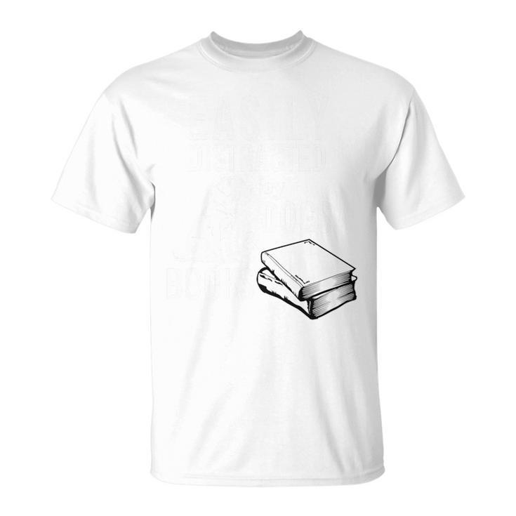 Golden Retriever Easily Distracted By Books And Dogs Premium Tri-Blend T-Shirt