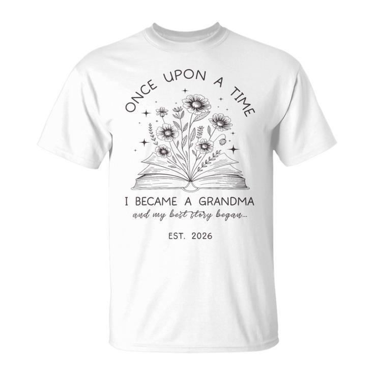 Grandma Est 2026 Floral Book Lover Best Chapter Yet T-Shirt