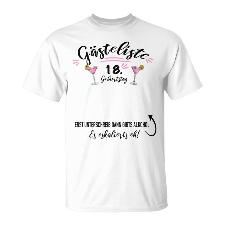 Guest Book 18th Birthday Party Girl Finally Adult T-Shirt Guest Book 18th Birthday Party Girl Finally Adult T-Shirt