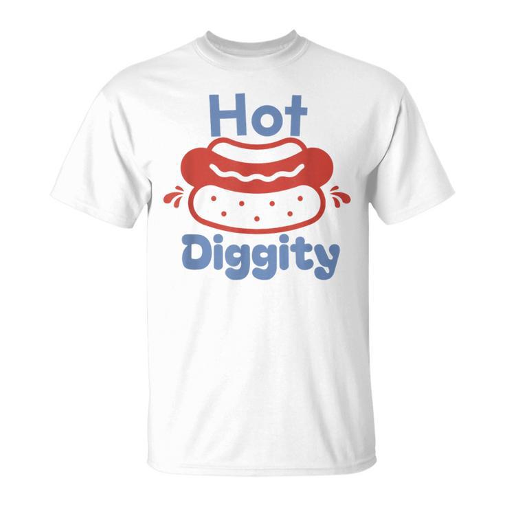 Hot Diggity Dog Hot Dog Bbq Grilling 4Th Of July T-Shirt