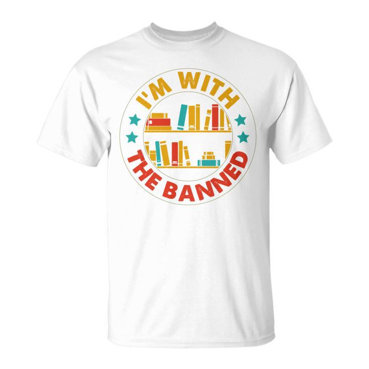 I'm With The Banned Books I Survived Reading Banned Books T-Shirt