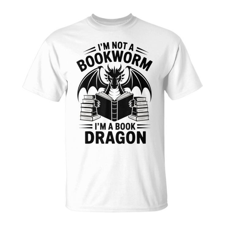 I'm Not a Bookworm I'm a Book Dragon Fantasy Readers Club T-Shirt