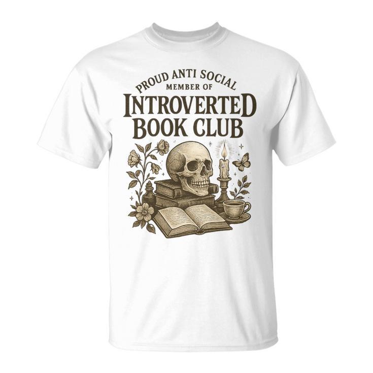 Introverted Book Club Member Anti Social Reader Premium Tri-Blend T-Shirt