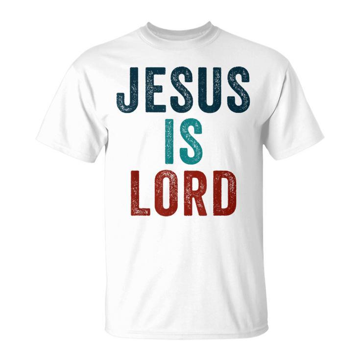 Jesus Is Lord – Christian Faithintage Born-Again Graphic Tシャツ