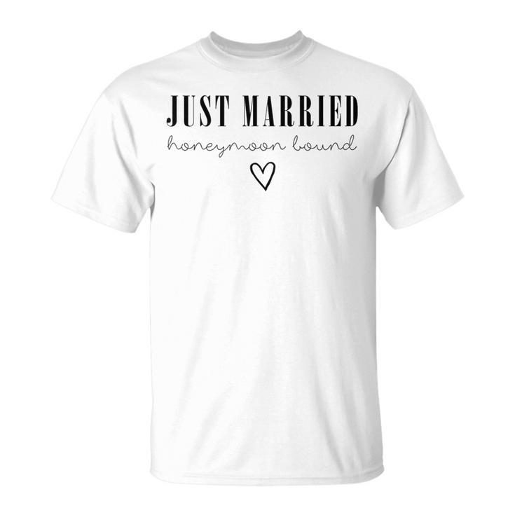 Just Married、ハネムーンバウンドtシャツ、ウェディングギフト Tシャツ