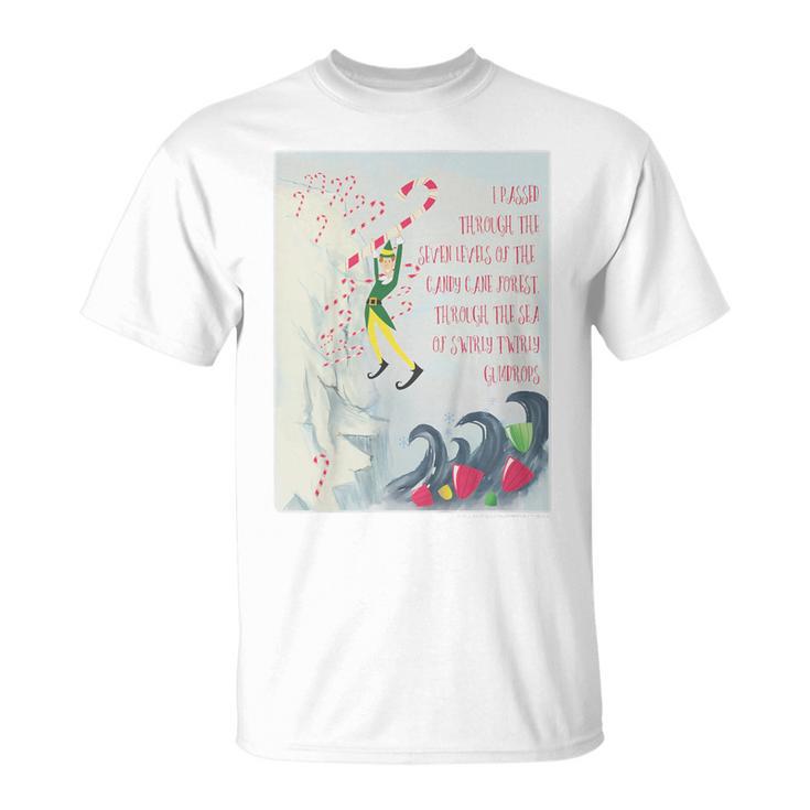 Kids Elf Swirly Twirly Gumdrops Book Page Poster T-Shirt