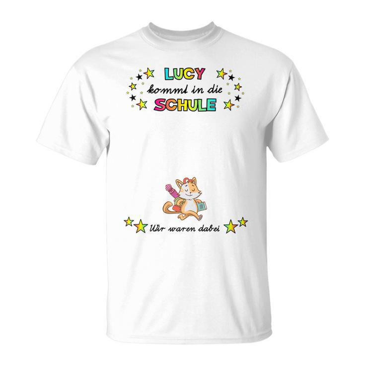 Kids Lucy Guest Book For First Day Of School T-Shirt