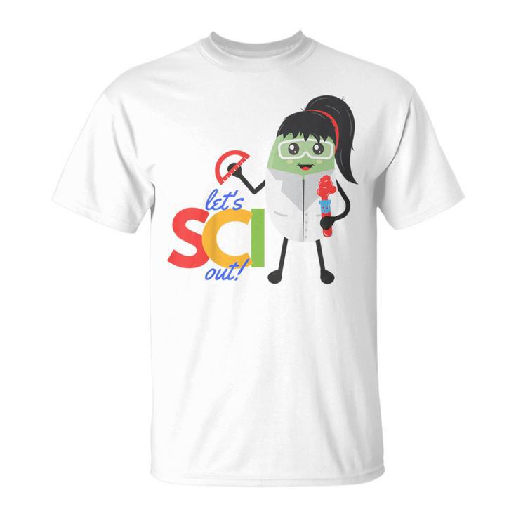 Kids Mung Bean Let's Sci Out Science Shirt Bean World Books T-Shirt