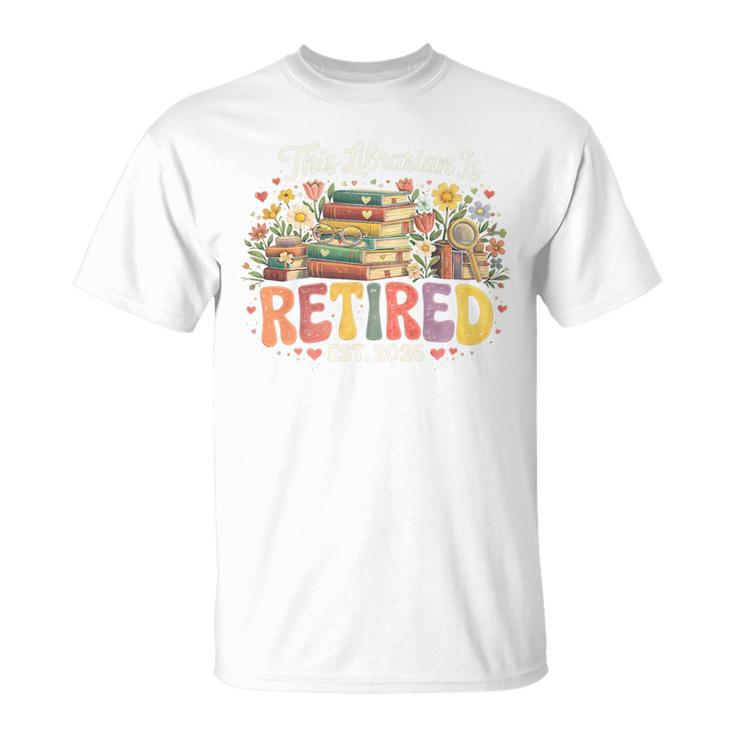 This Librarian Is Retired 2026 Book Lover Retirement Reading Premium Tri-Blend T-Shirt