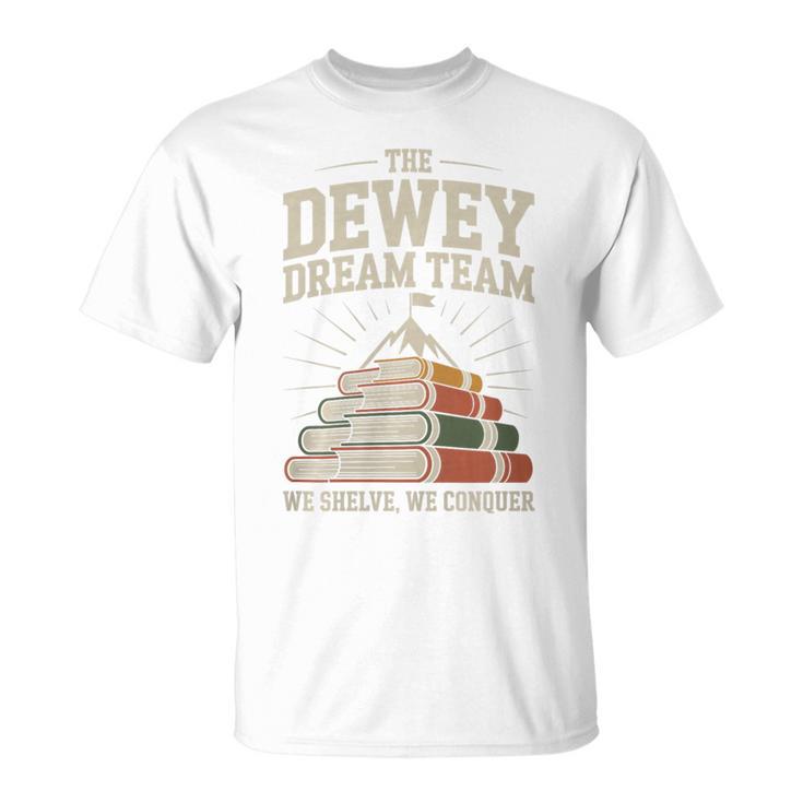 Library Dream Team Mountain Of Books Librarian Premium Tri-Blend T-Shirt