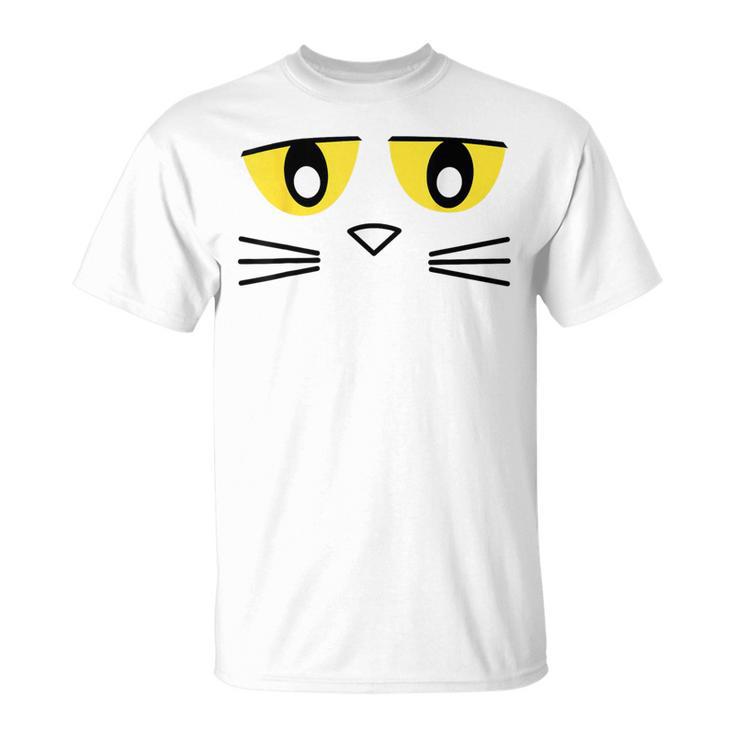 Library Teacher Reading Day Book Character Costume Blue Cat T-Shirt